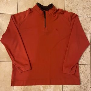 Tommy Bahama quarter zip pullover. Mens XL. Burnt orange. Great condition!